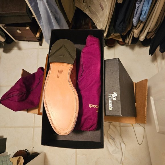 ALLEN EDMONDS, 9054 TROY CHESTE NUT  SIZE 10 NWT - Picture 3 of 3
